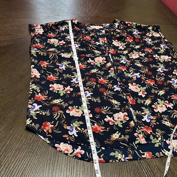 Philosophy Navy Floral Chiffon Sleeveless Top, Women’s Size XXL - Picture 9 of 12